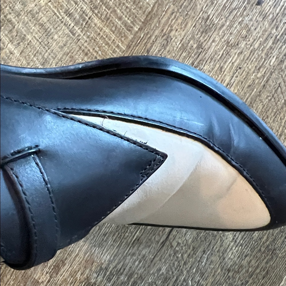 J. Crew Women's Black and White Pointed-toe Monk Strap shoes - Picture 8 of 12